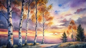                        Golden Autumn Sunset