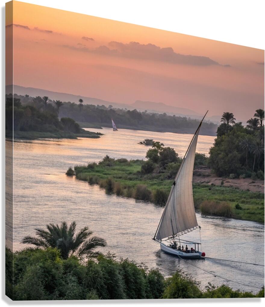 Sailing into the Sunset Canvas Print