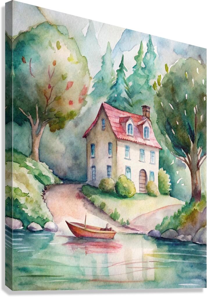 Riverside Haven Canvas Print