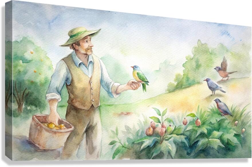 Harmony in the Garden Canvas Print