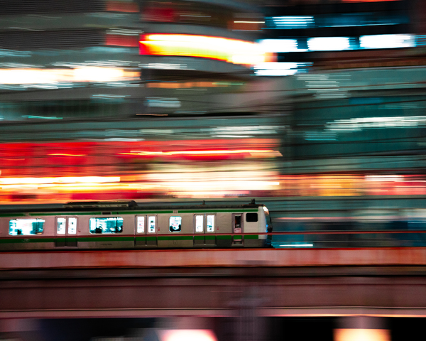 Lights through Yamanote Print