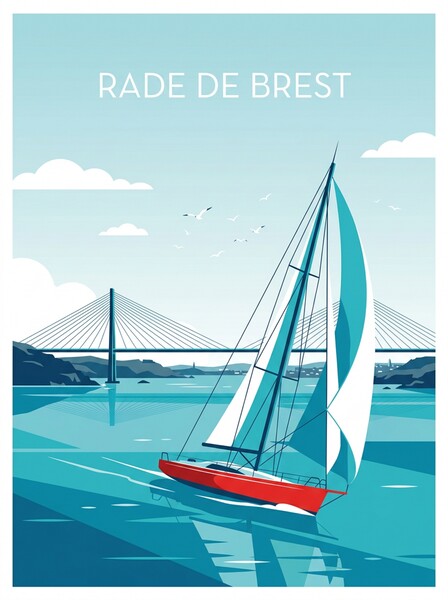 RADE DE BREST Print