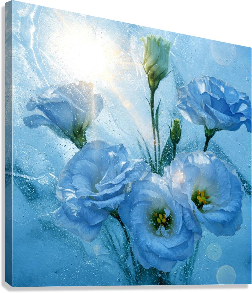 Ice Lisianthus Canvas Print