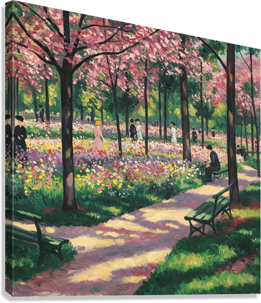 Spring in a Park Canvas Print