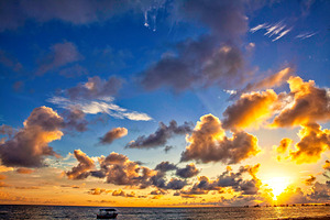 Morning Radiance Over the Sea
