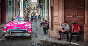 Pink Chevy on Paseo