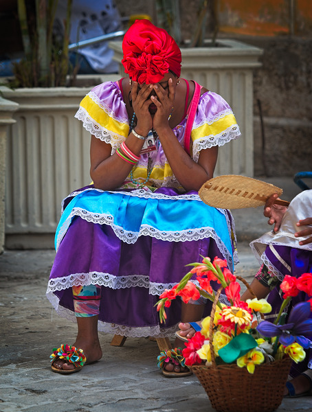 Woman in Colorful Traditional Dress by Chirag Pandya