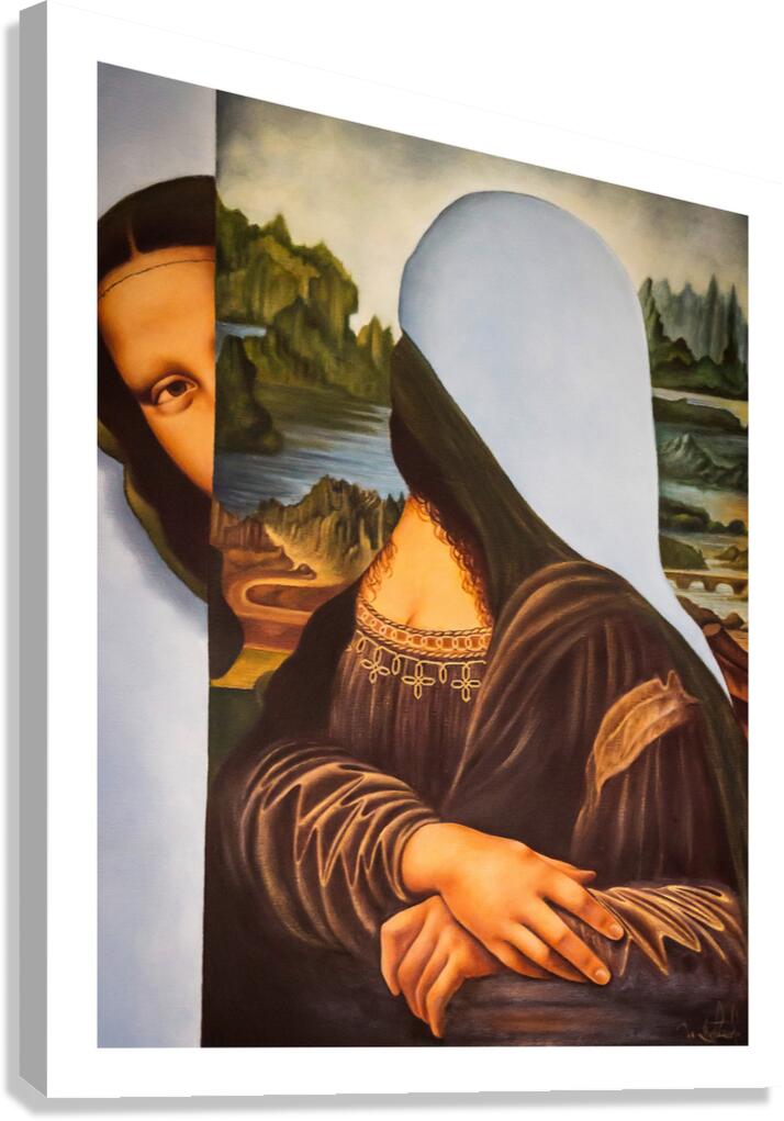 Hidden Mona Canvas Print
