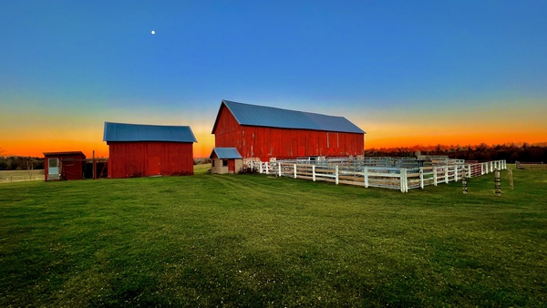 Sunset On The Farm by DB Photos