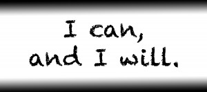 I can and I will.