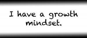 I have a growth mindset.