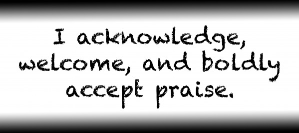 I acknowledge welcome and boldly accept praise. by Red Pill Metaphysics