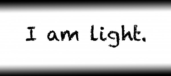 I am light. Print
