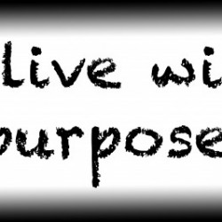 I live with purpose. Print