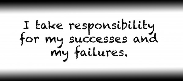 I take responsibility for my successes and my failures. by Red Pill Metaphysics