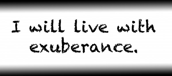 I will live with exuberance. by Red Pill Metaphysics
