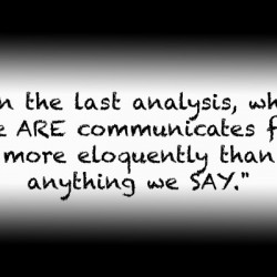 In the last analysis