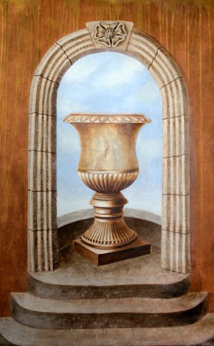 Marbled Urn Alcove - Trompe Loeil