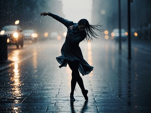 Rhythms in the Rain: A Dance of Melancholy