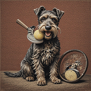 The Tapestry Terrier’s Tennis Escapade