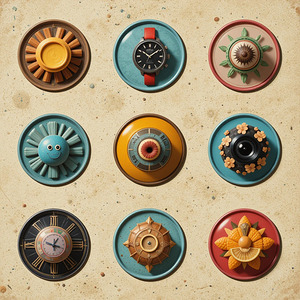  Retro 8-Ball Dreamscape: Vintage Collage Wall Art