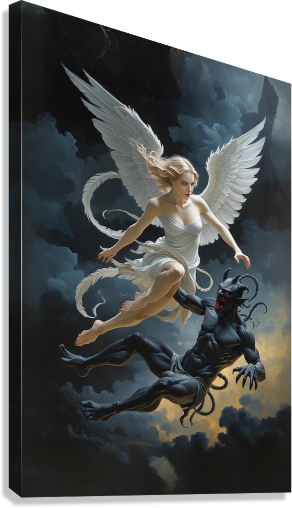 Triumph of Light Over Darkness Canvas Print