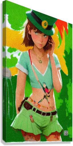 Aoife wishes you a Happy St. Patricks day  Canvas Print