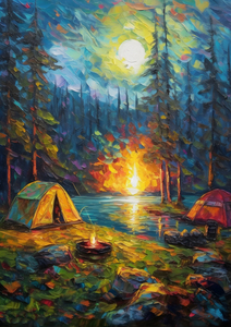  Moonlit Campsite
