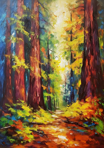 Enchanted Trail: A Redwood Forest Symphony