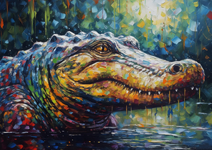 Savannahs Silent Stalker: The Up Close Alligator
