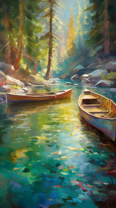 Emerald Escape: An Impressionist Reverie