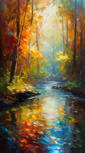 Serenity Flow: An Impressionist Dream