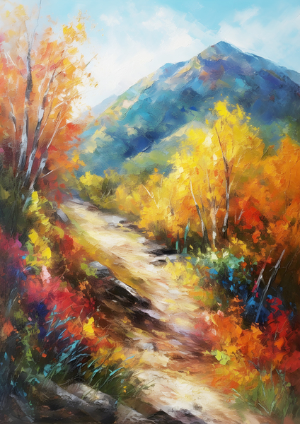 Autumns Palette: The Blue Ridge Trail by Chris Rutledge