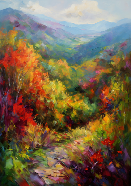 Rolling Beauty of Cahas Knob Overlook by Chris Rutledge