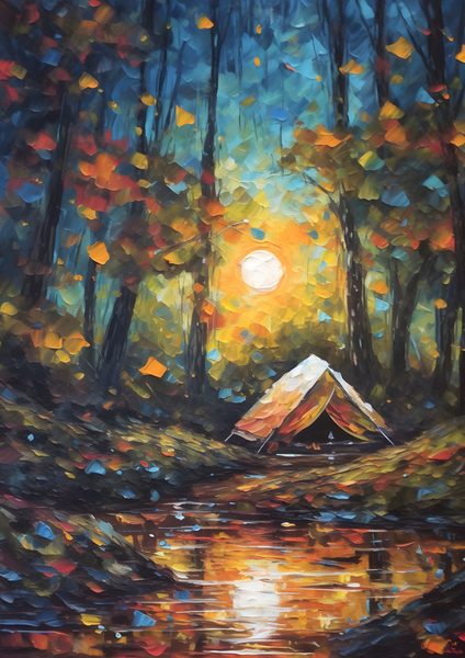 Riverside Solitude Print