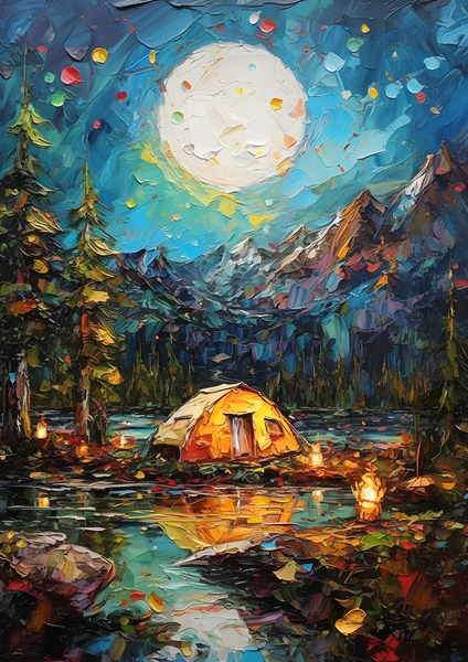 Moonlit Harmony Print