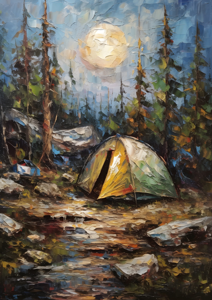 Moonlit Solitude Print
