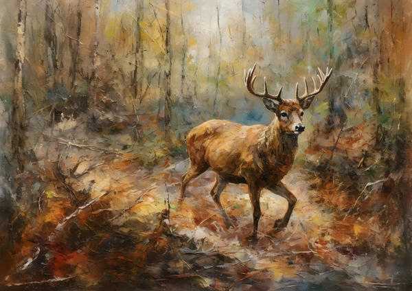 Echoes of Autumn Deer by Chris Rutledge