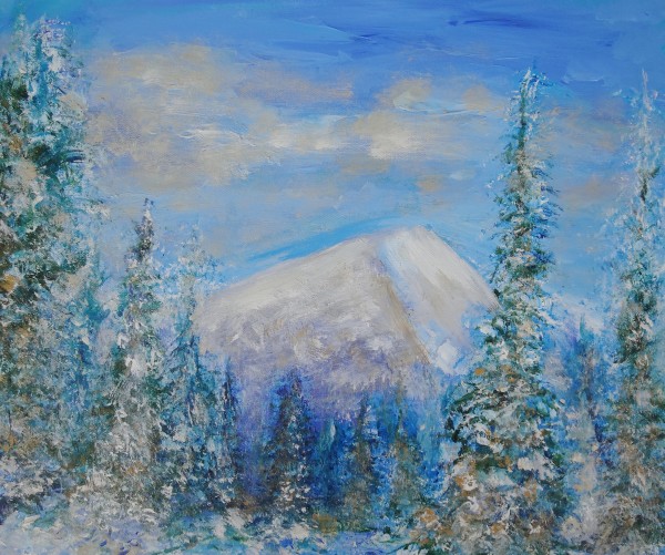 Evergreen Mountains Print
