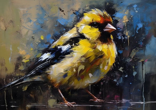 Golden Glimpse: The Majestic Goldfinch by Chris Rutledge