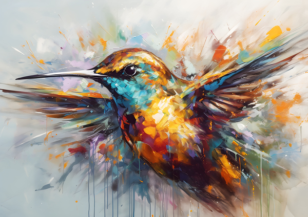 Vibrant Velocity: The Hummingbirds Dance by Chris Rutledge