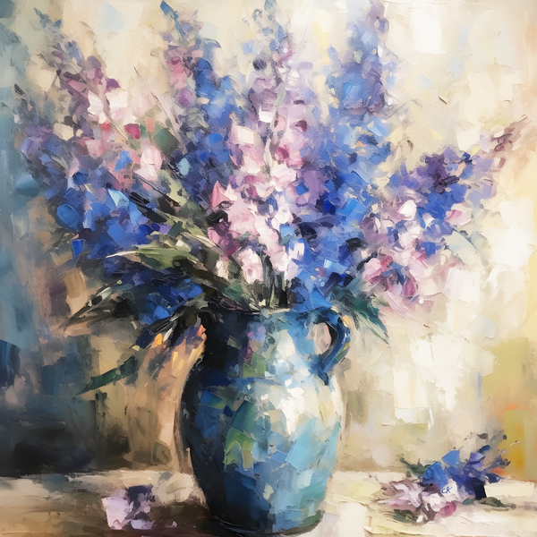 “Delphinium Brilliance” Print