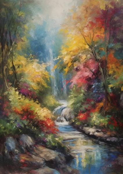 Whispering Waterfall Print