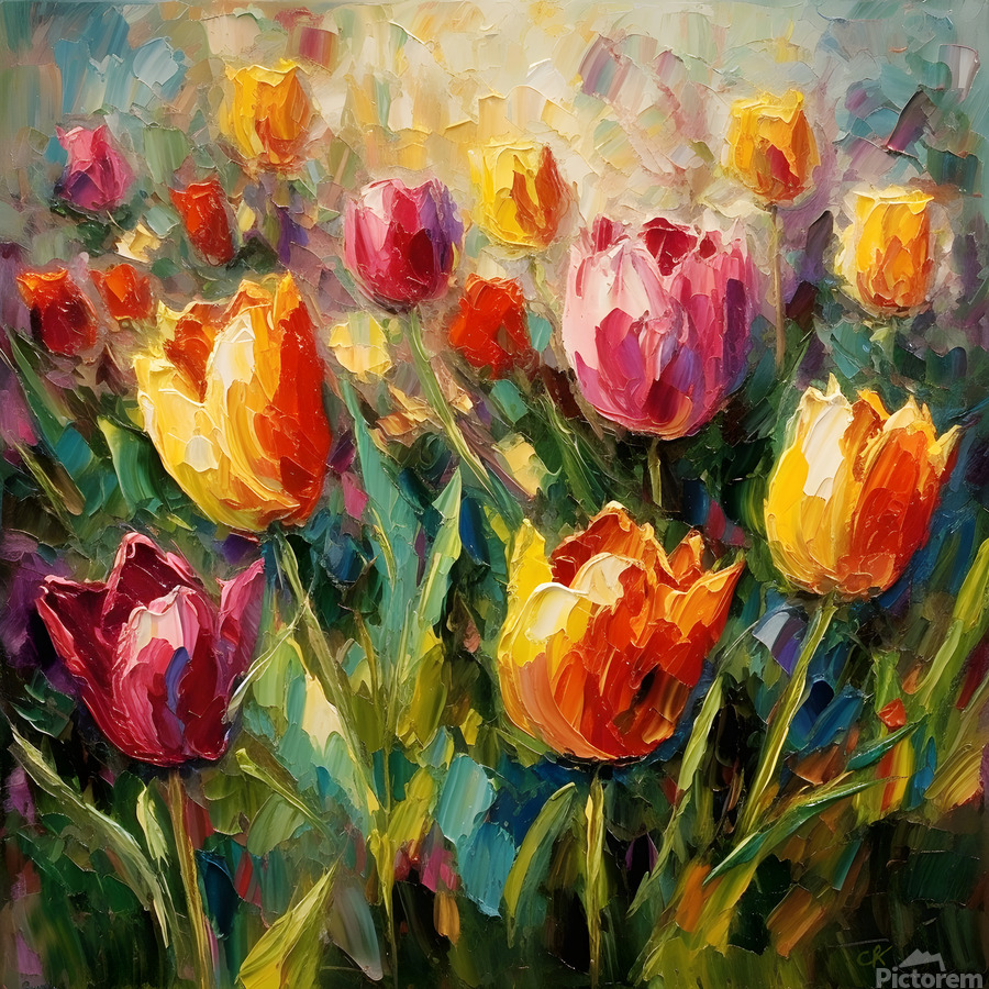 Vibrant Tulip Closeup” by Chris Rutledge Wall Art