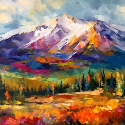 Purple Majesty: Mount Elbert Colorado