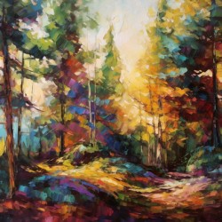Sunlit Pathway: Shenandoah National Park