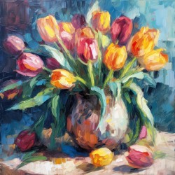 “Spring Tulip Vibrancy”