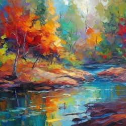 Ablaze in Autumn: Passage Creek