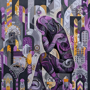 001 AI5 001 AI1 Emotion of vibrantly patterned cr