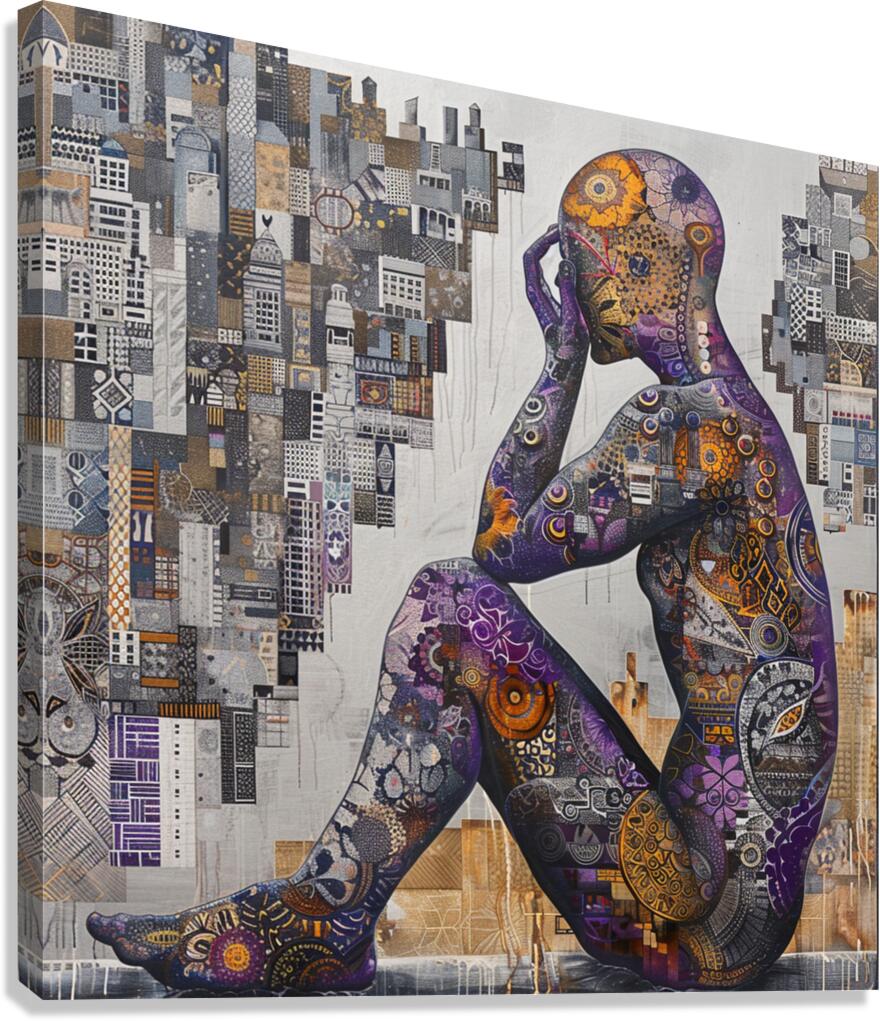 001 AI11 001 AI1 Emotion of vibrantly patterned c Canvas Print